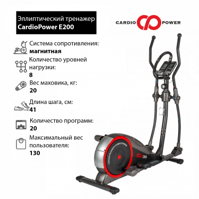 Эллиптический тренажер CardioPower E200 