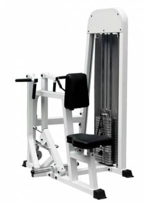 sm210.jpg Тяга к груди с упором и разведением Hardman HM-210 Тяга к груди с упором и разведением Hardman HM-210.
Мышцы: широчайшие мышцы спины (“крылья”).
Размеры: 136 х 113 х 169 см.
Вес: 191 кг.
Вес стека: 136 кг.