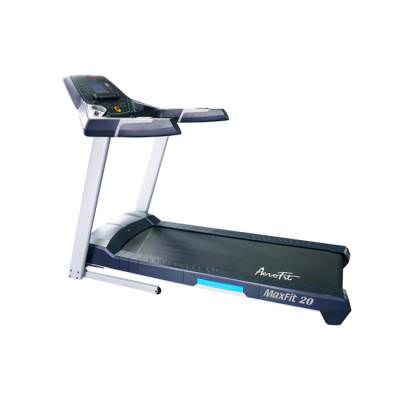 Беговая дорожка MaxFit 20 Беговая дорожка MaxFit 20 отлично подойдет для спортсменов, нацеленных на продолжительные кардиотренировки. Несмотря на свою невысокую цену, эта модель обладает широким набором функциональных возможностей, изготовлена из высококачественных материалов и имеет очень надежную, устойчивую конструкцию.
Надежный мощный двигатель постоянного тока имеет номинальную мощность 3 л.с.
Скорость: 1-18 км/ч.
Угол наклона: 12% (0-16 уровней).
Износостойкое беговое полотно с ортопедическим эффектом.
Беговое полотно: 153 х 50 см.
Максимальный вес пользователя: 130 кг.
