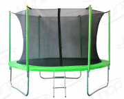 Батут JunHop10 ft (300 см) с защитной сетью и лестницей