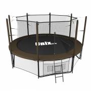 Батут Unix Line 10 ft Inside (3,05 м) Black&Brown с сеткой и лестницей