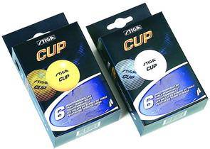Мячи для настольного тенниса Stiga Cup 6 шт. 
	Мяч для любителей и начинающих игроков.
	В упаковке 6 шт.

