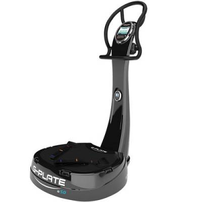 Виброплатформа G-Plate G 5.0 Airsuspension black Виброплатформа G-Plate 5.0 это новейшая разработка немецких инженеров
Виброплатформа G-plate 5.0 для профессионального использования станет отличным приобретением для фитнес клуба, велнессцентра или салона красоты, а также для любителей инновационных тренировок у себя дома.
Система Airsuspension включает в конструкцию пневмоподвеску, что создает удивительно мягкие и тихие вибрации &ndash; не громче шёпота.
Наша абсолютная новинка - дополнительный режим работы виброплатформы &laquo;Волна&raquo;.
Мощность двигателя: 2 л.с.
Кол-во программ: 58.
Поставляется в трех цветах: черный, белый, серебро.
Габариты: 121х92х168 см.
Максимальный вес пользователя: 280 кг.
Гарантия: 2 года.
